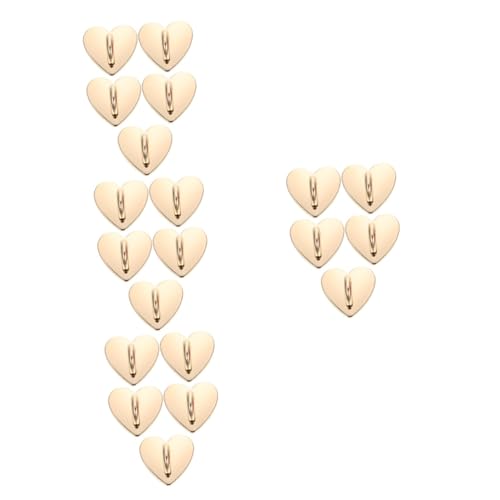 Soporte de teléfono adhesivo UKCOCO con anillo metálico en forma de corazón pack de 20 unidades
