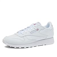Reebok Classic Leather Girls & Boys Shoes for Kids, Toddler, Little Kid or Big Kid Sneakers, White, 1 Little Kid