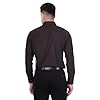 Sparrow Outfit Men’s Cotton Blend Regular Fit Shirt | Casual Wear Formal Shirts for Men and Boys | Spread Collar Long Sleeve Button Down Shirt for Office Parties Special Occasions (Dark Brown)