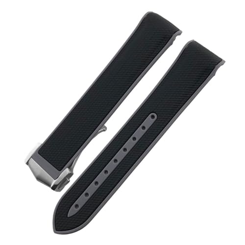 [[ł] 18mm 19mm 20mm J[uGh \tgo[VREHb`oh IKΉ V[}X^[ 300 Xs[h}X^[Ή Jt[EHb`Xgbv(Black grey,20MM_BLACK BUCKLE)