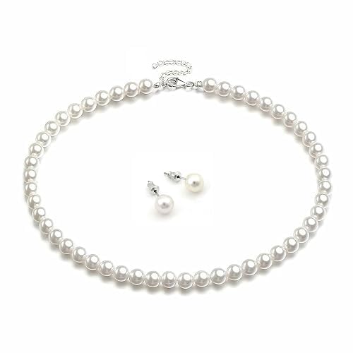 See full amazon price history chart for VIGHNESHWAR TRADERS Glass Moti Shining Pearl necklace choker with stud earrings 6MM Size VIGHNESHWAR TRADERS Glass Moti Shining Pearl necklace choker with stud earrings 6MM Size (B0DBZ725R2) Amazon Price History, Amazon Price Tracker