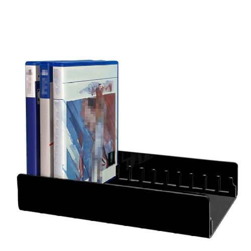 Organizador de almacenamiento para discos de juego PS5 PRO, organizador de discos de juego de acrílico, soporte de disco de juego P5 Pro/p5/p4 (negro)