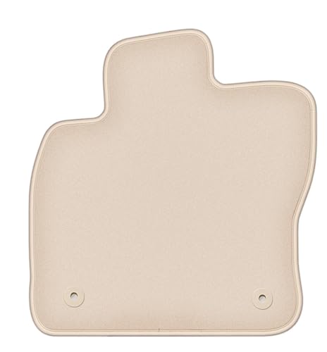 Tapis auto conducteur Touran II anti-usure velours beige