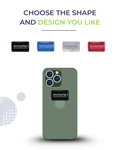 Envirochip - for Mobile Phone | Clinically Tested | Reduces Stress | Improves Heart and Brain Health | Red