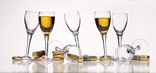 Luigi Bormioli Michelangelo 2.25 oz Liqueur Glasses (Set of 4), Clear