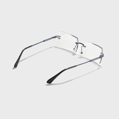 Image of SAM AND MARSHALL HARPER Eyeglass I Light Weight Frames I Rectangle Shape I Sheet Metal Frames I Prescription Friendly I Men & Women