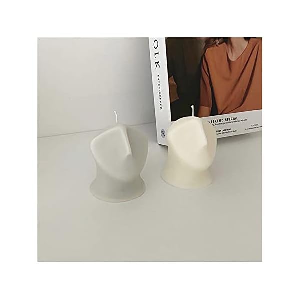 LZYY Kerzenform 3D Silikon Kunstobjekt Gesicht Kerzenform Eisschokolade Backen Seife Aromatherapie Gips Skulptur Kerze… – Bild 5