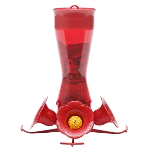 Perky-Pet Red Hummingbird Feeder - Pinch Waist Design for Easy Feeding - Humming bird Feeder for Outdoors - 403CP - 8 oz Capacity
