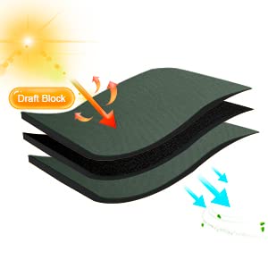 RYB HOME Room Darkening Curtains 108 inches Length 2 Panels Set, Privacy Assured Blackout Window Covers Thermal Insulated Rod Pocket Drapes for Living Room, 52 x 108 inch, Dark Green