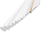 Durchmesser: 15 mm HAUS&DACH Rundstab Buche 15 x 1000 mm, glatt - 1 Stk. Rundhölzer zum Basteln, Buchenholz, Bastelstäbe rund