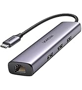 UGREEN Hub USB C Ethernet RJ45 Adaptateur USB C Ethernet Réseau LAN Gigabit avec 3 Ports USB 3.0 ...