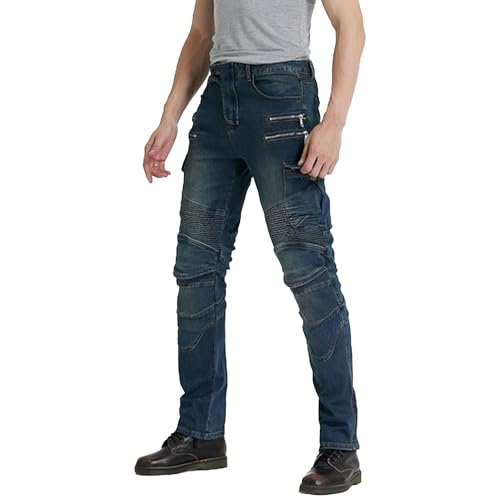 Motorcycle Riding Pants Motorcycle Jeans for Men Pants for Men Cycling Knee Hip Removable Armored All Seasons