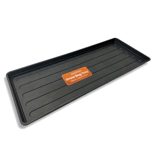 EarlyGrow Grow Bag Tray 100cm x 40cm Garden Plant Watering Indoor Outdoor Greenhouse for Tomatoes Fruits and Vegetables and Boots Litter or Oil Tray