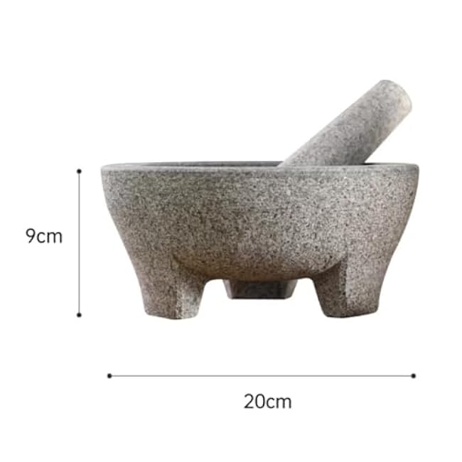 Mortar and Pestle Set Household Stone Mortar Garlic Crusher Garlic Mortar Garlic Grinder Pestle Set Seasoning Spice Tools