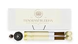 Fragrant Buddha | vietnamesische Adlerholz Räucherstäbchen Hoi-An mit Lotus Räucherstäbchenhalter | holziger Duft für Entspannung, Meditation & Yoga | handgefertigt in Taiwan (ca. 30 Stück, 10g)