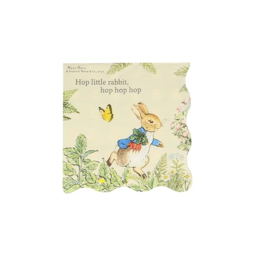 Meri Meri - Serviettes - Meri Meri - Petites serviettes de table Peter Rabbit™ dans le jardin