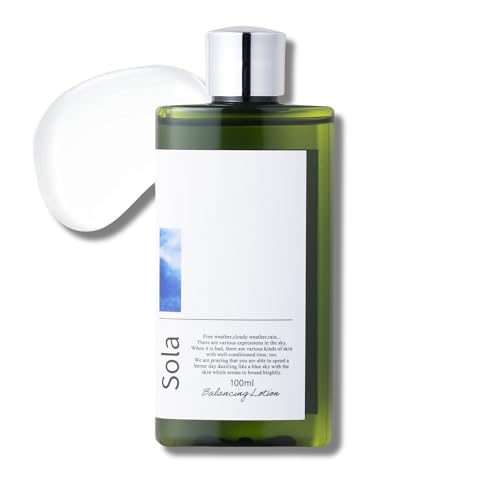 Sola(ソラ) バランシングローション 肌管理 ヒアルロン酸 ガラクトミセス 毛穴 ノンアルコール 旅行用 保湿 敏感肌 乾燥肌 低刺激 しっとり エイジングケア メンズ 女性 男性 肌荒れ 日本製 (100ml, 無香料)