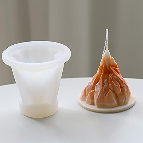 JIUYECAO Kreative Aromatherapie-Kerzenform, 3D-Eisberg, Hochzeitskleid, Kerze, Silikon, Seifenherstellung, Kuchen… – Bild 5