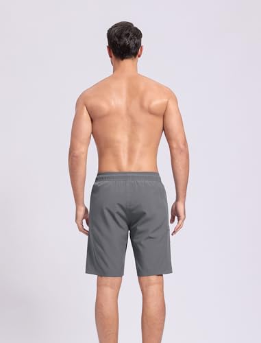 SILKWORLD Mens Swim Trunks Quick Dry Bathing Suit 9 Inch Swim Shorts with Mesh Lining and Zipper Cargo Pockets4