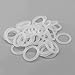 Industrial Seal O-Ring, 100pcs 6.5x8.5x1mm White Silicone Sealing O-rings, ID .5mm, OD 8., CS 1mm(8x10x1mm(100pcs))