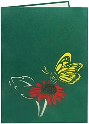 Sweetpopup® 3D Butterfly & Flower Pop-Up Card - An Elegant Greeting for Birthdays Thank You, Good Luck & Get Well / 013 - Image 4