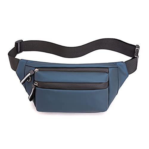 Image of TOURISTIANO Waist Bag for Men | Stylish Side Bag for Travel | Side Sling Waist Bag | Essentials for Running, Riding a Bike for Mobile, Wallet, Keys (Blue)