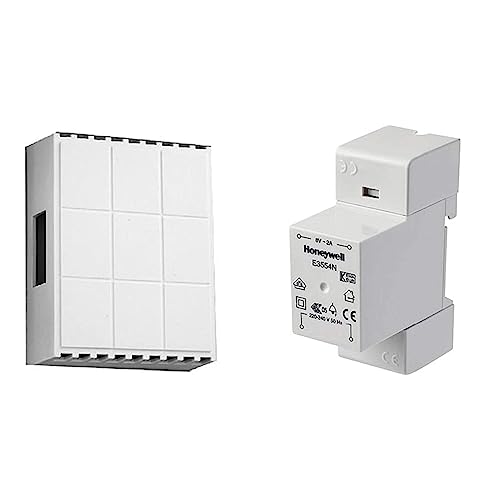Honeywell E2692N Home Mechanischer Doppelklang-Gong & Honeywell E3554N Klingeltransormator VDE 3