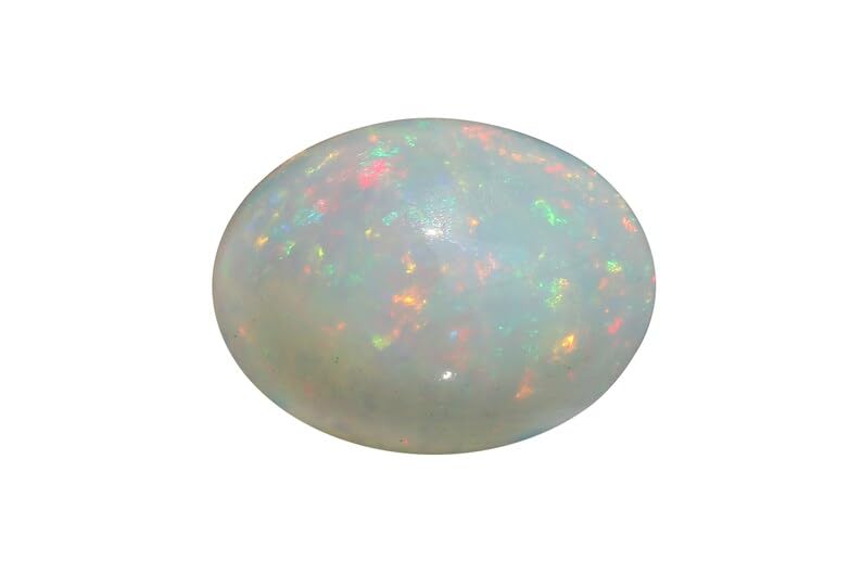 Cabochon d'opale éthiopienne sans fissures, gemme multi feu calibrée pour sertissage réussi