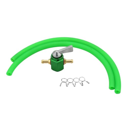 Carburador e interruptor CNC de gasolina 6mm en aluminio anodizado verde para Kawasaki