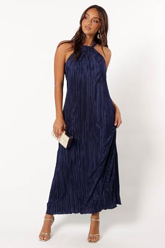 Image of Petal & Pup Women's Melody Plisse Halter Maxi Dress
