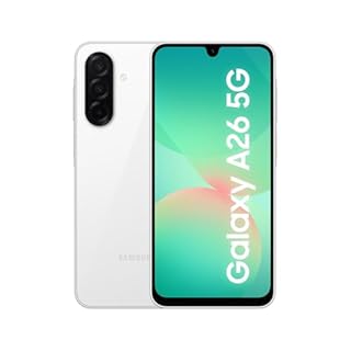 Samsung Galaxy A26 5G, Smartphone con Funzioni intelligenti, 3 anni di Garanzia del produttore, Display Super AMOLED 6.7”, 6GB RAM, 128GB, 5.000 mAh, memoria espandibile, White [Versione Italiana]