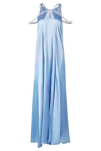 Padme Women Costume Queen Princess Dress Amidala Cosplay Nightgown Outfits Adult Halloween Costume Blue