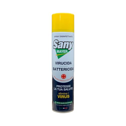 Spray Disinfettante Igienizzante Virus, Batteri, Funghi'SANYMAYER' 400 ml| Spray Sanificante...