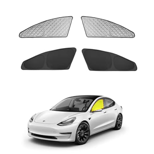 テスラ モデルY サンシェード 車 フロントドア窓サンシェード 断熱 遮光シェード 車窓日よけ サイドバイザー 車中泊グッズ テスラ モデルY 吸盤不要 取付簡単 アウトドア 露天駐車 日除け 断熱&遮光仕様 フロントドア窓【2Pセット】 SN011-00