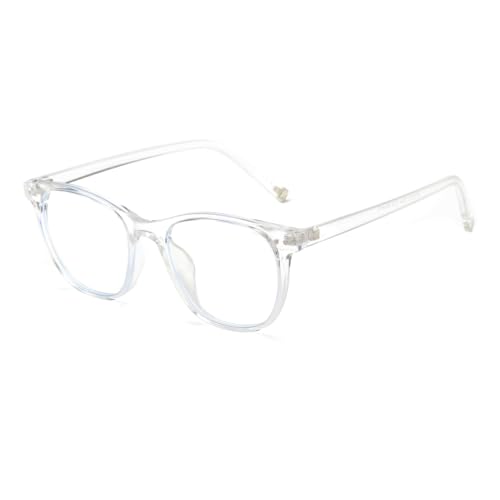 Image of OUWEN Retro Cat Eye Blue Light Blocking Glasses Womens Mens, Anti EyeStrain & UV Glare Computer Gaming Eyeglasses OW2245