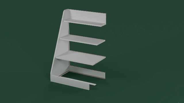 HedoAjim 4 Tier Kids Wooden Bookshelf,Five Layer Sling Children Bookcase,Baby Storage Book Rack,Book and Toy Organizer Cabinet Chest,Book Display Shelf,Playroom Nursery Classroom Library