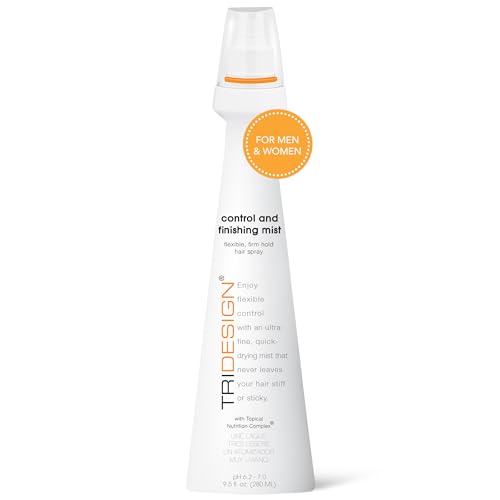 TRI Design Control and Finishing Mist - Volumizing for All Hair Types - Protect and Unleash Flexible Control with Ultra Fine Finishing for Fast Drying Styling Freedom for Men & Women 9.5 oz