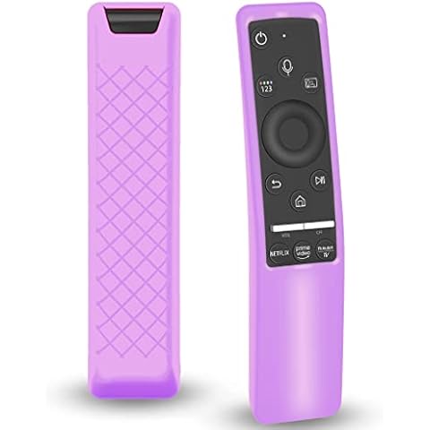 Case Compatible with Samsung Smart TV Remote Controller BN59 Series, Light Weight Silicone Cover Protector Shockproof Anti-Slip Remote Skin Sleeve - Purple Cover