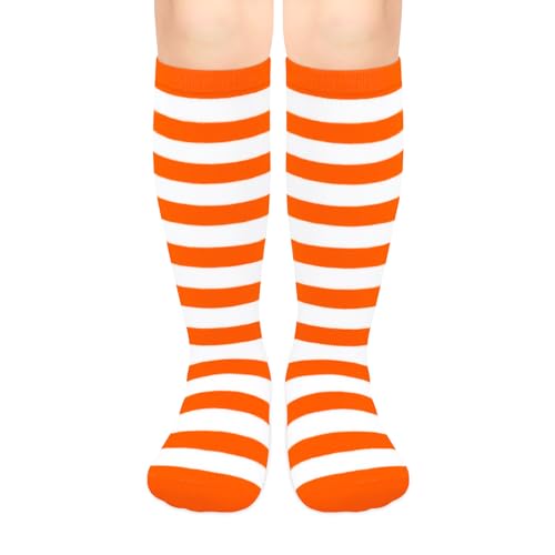 Image of Olreco 1 Pack Toddler Kids Youth Soccer Socks Girls Boys Baseball Socks Youth Knee High Softball Football Accessories Cotton