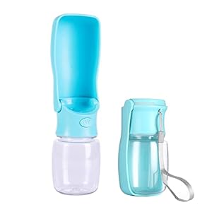 Baodan Hundetrinkflasche für Unterwegs – 350ml Faltbar Tragbare Wasserflasche Hund, Auslaufsicher Trinkflasche für Hunde Katze, Hundeflasche Hundenapf für Outdoor Walking Wandern Reisen