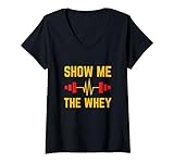 Womens Show The Whey Protein Powder V-Neck T-Shirt