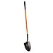 A.M. Leonard Closed Back Round Point Shovel with Fiberglass Handle - 48 Inches