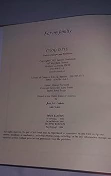 Paperback Good taste: Southern recipes and traditions Book