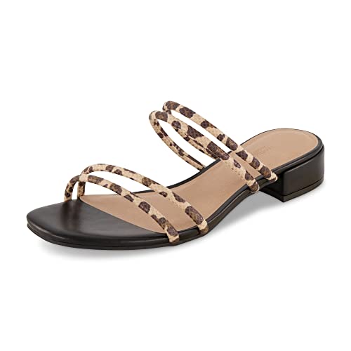 CUSHIONAIRE Women's Nora low block heel sandal +Memory Foam