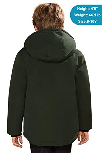 SOLOCOTE Boys Coats Kids Winter Jacket Warm Thick Heavyweight Tough Long Windproof Outwear with Hood2