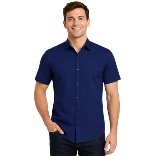 Chemise habillée à manches courtes homme infroissable et légère