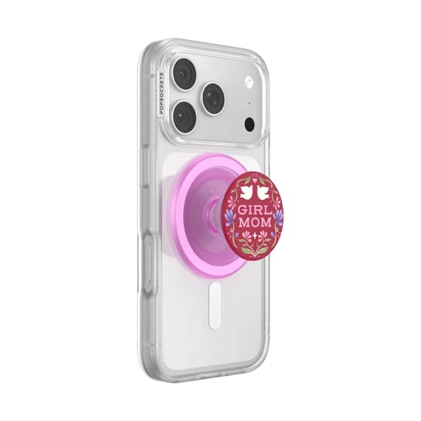 Image of PopSockets Phone Grip for MagSafe, Magnetic Holder, Phone Stand, Mom - Girl Mom