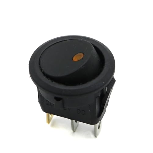 Interruptor basculante redondo de 2.4 cm y 10 unidades de repuesto