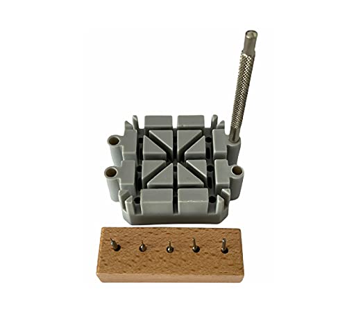 BUZZUFY Boley pin Driver Set for Watch Bracelets and Straps Holder with 5 pins Watchmaker Tool Fixed