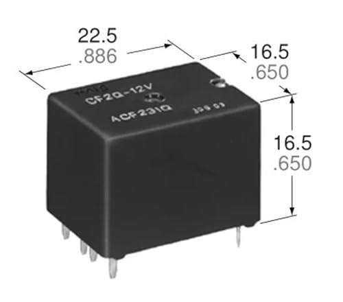 Relé CF2-12V ACF231 de 8 pines componente electrónico para automoción 3